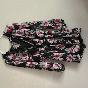 NWT Bailey Blue Floral Romper